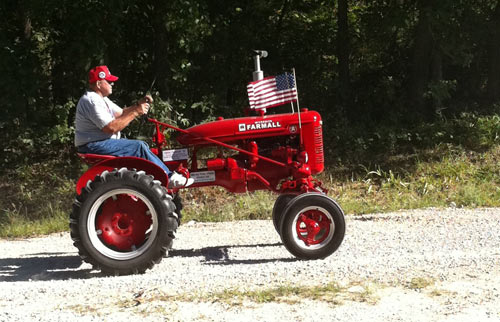 old tractor